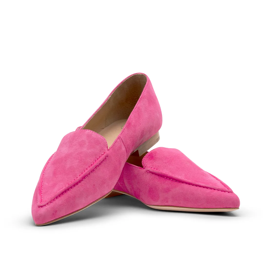 Poplar Pointed Flat - Hot Pink
