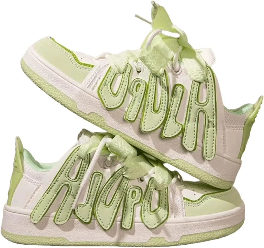 Preppy Shoes Sneakers for Women Running Shoes Non Slip On Casual Walking Shoes Fashion Lightweight Sneaker for Work Travel