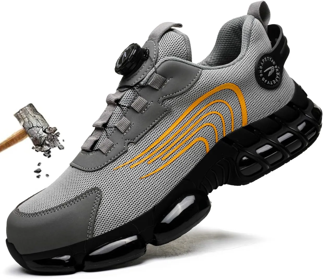 Prestivos Shoes for Men Women，Prestivos Steel Toe Shoes Safety Toe Shoe for Men Lightweight Ccomposite Work Sneaker