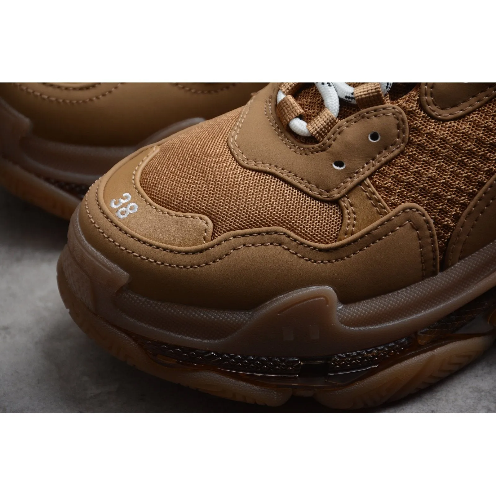 Price drop Safe payments BROWN BALENCIAGA SOLE CLEAR S TRIPLE x