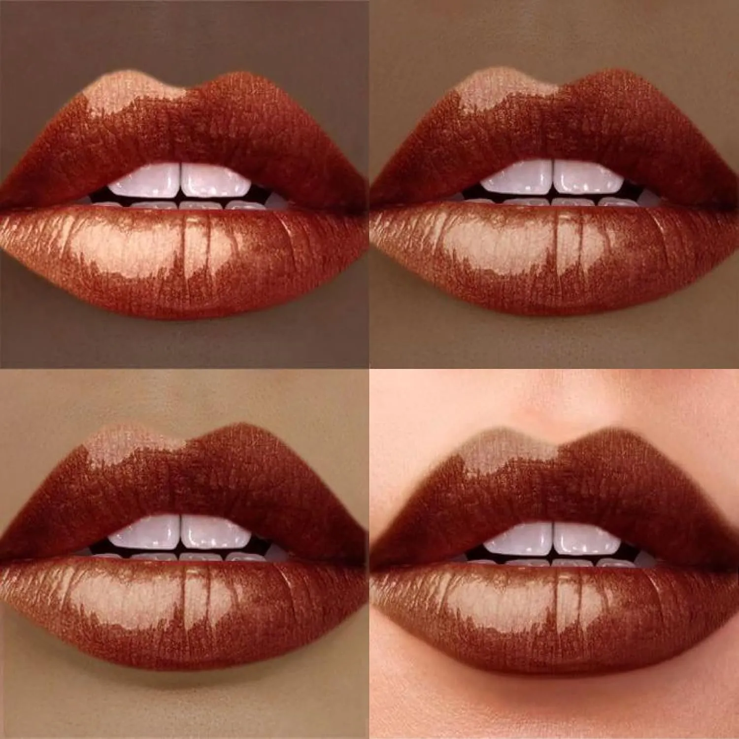 PUZZLE Lip Gloss Wand | Shiny, Shimmery, Non-Sticky, Moisturizing, Long-Lasting, Cruelty-Free, Vegan, Paraben-Free, High Shine Color (One Way | Bronze)