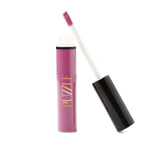 PUZZLE Lip Gloss Wand | Shiny, Shimmery, Non-Sticky, Moisturizing, Long-Lasting, Cruelty-Free, Vegan, Paraben-Free, High Shine Color (Unreal | Lilac Rose)