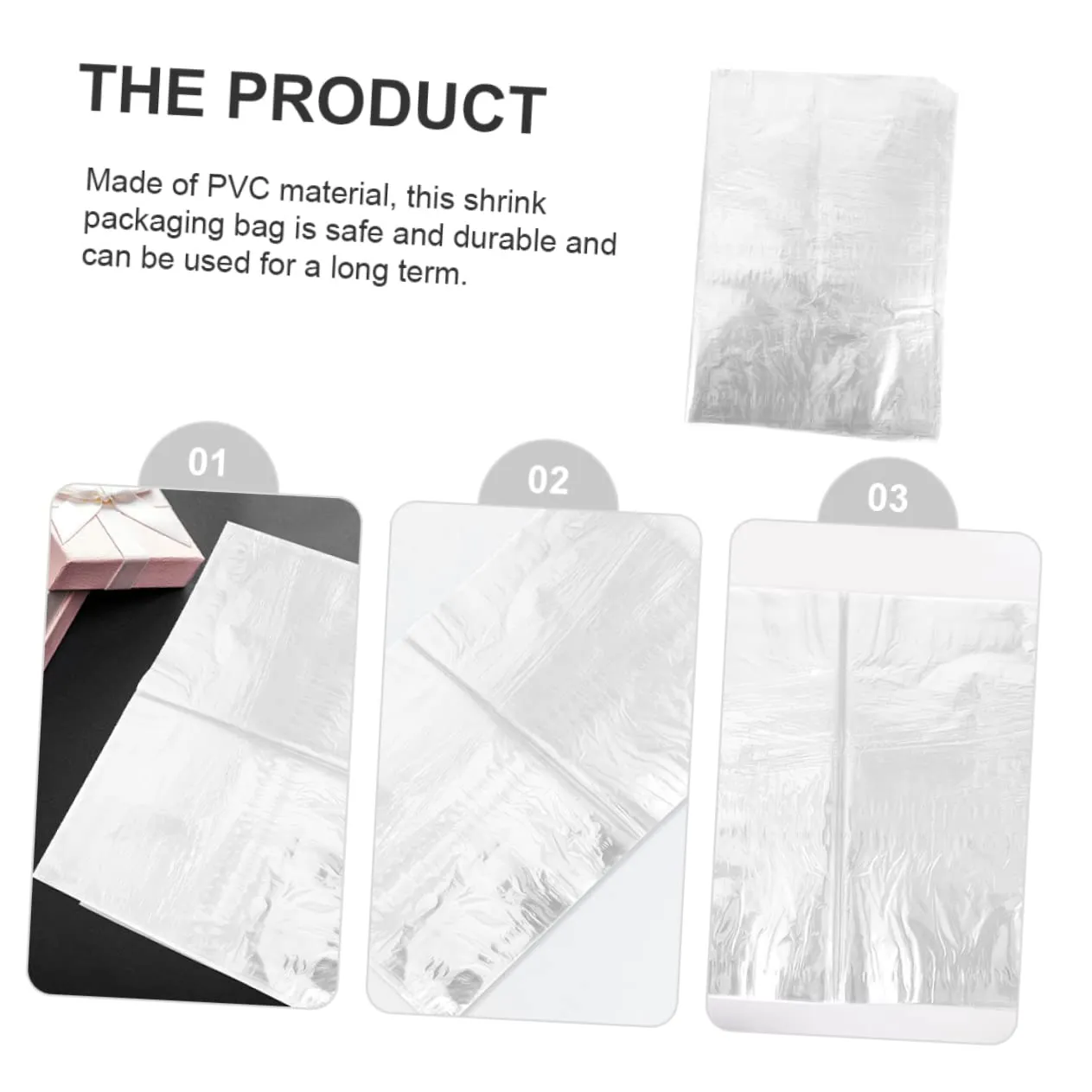 PVC Heat Shrink Film Bag Set 100pcs Heat Shrink Storage Bags Sneaker Seal Pouches Heat Shrink Bag Heat Shrink Packaging Bags