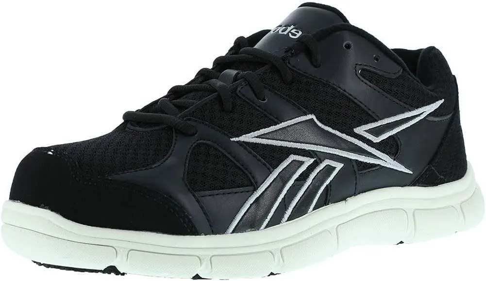 Reebok Men's Sport Grip Composite Toe Sneaker Black/White