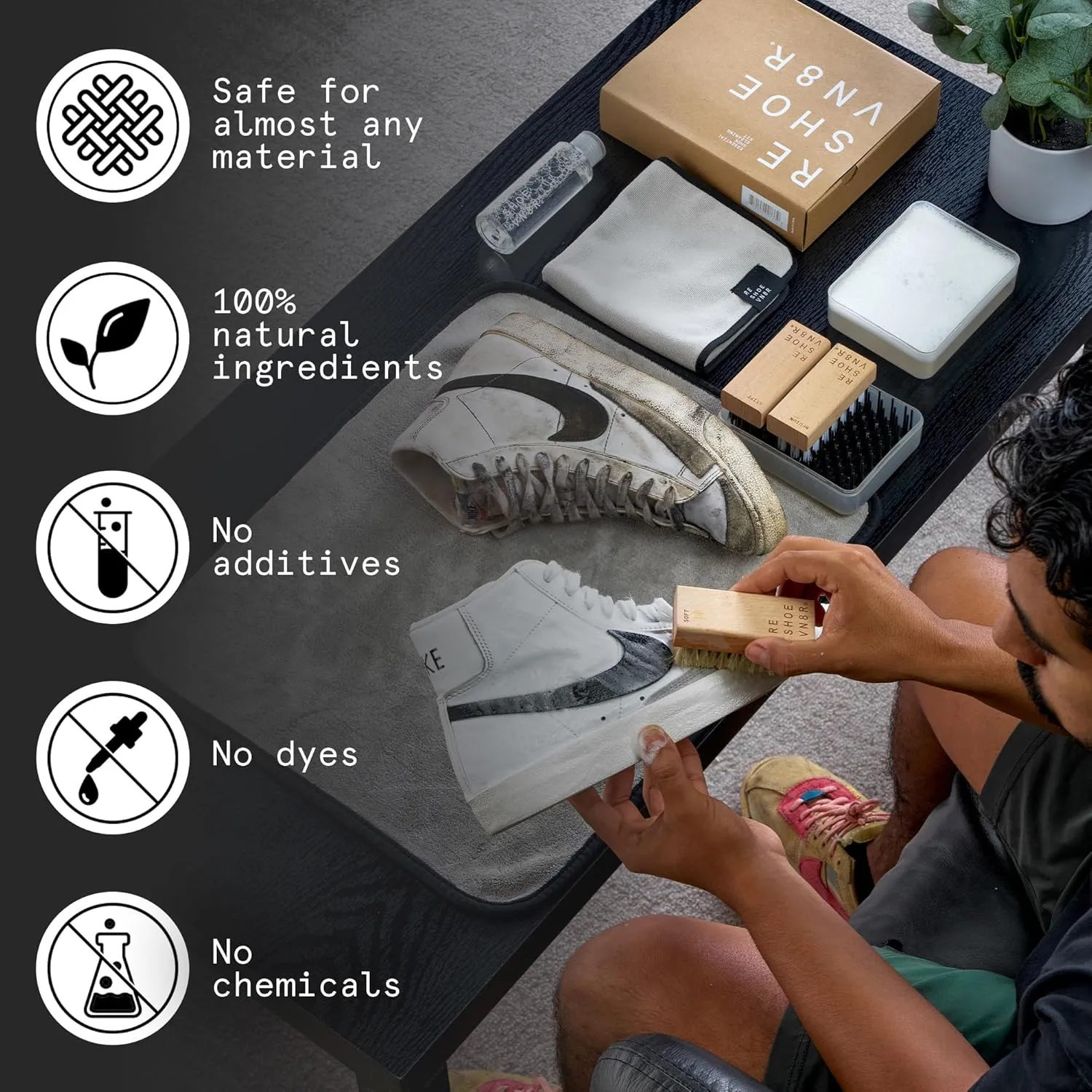 Reshoevn8r Shoe Cleaner Sneaker Kit - Premium Shoe Care & Cleaning Set for Assorted Materials