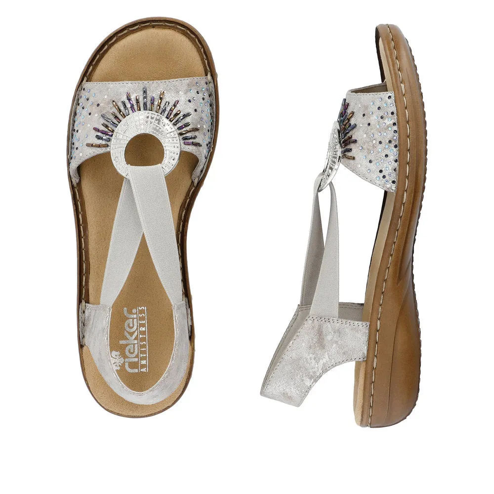 Rieker - 60880-90 - Metallic - Sandals