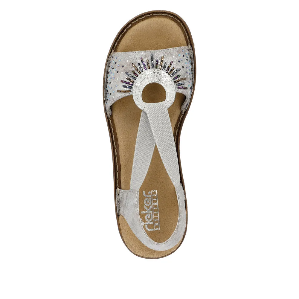 Rieker - 60880-90 - Metallic - Sandals