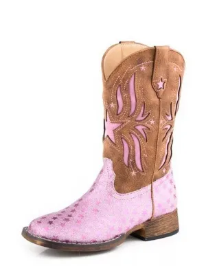 Roper Little Kids Starlet Glitter Zip