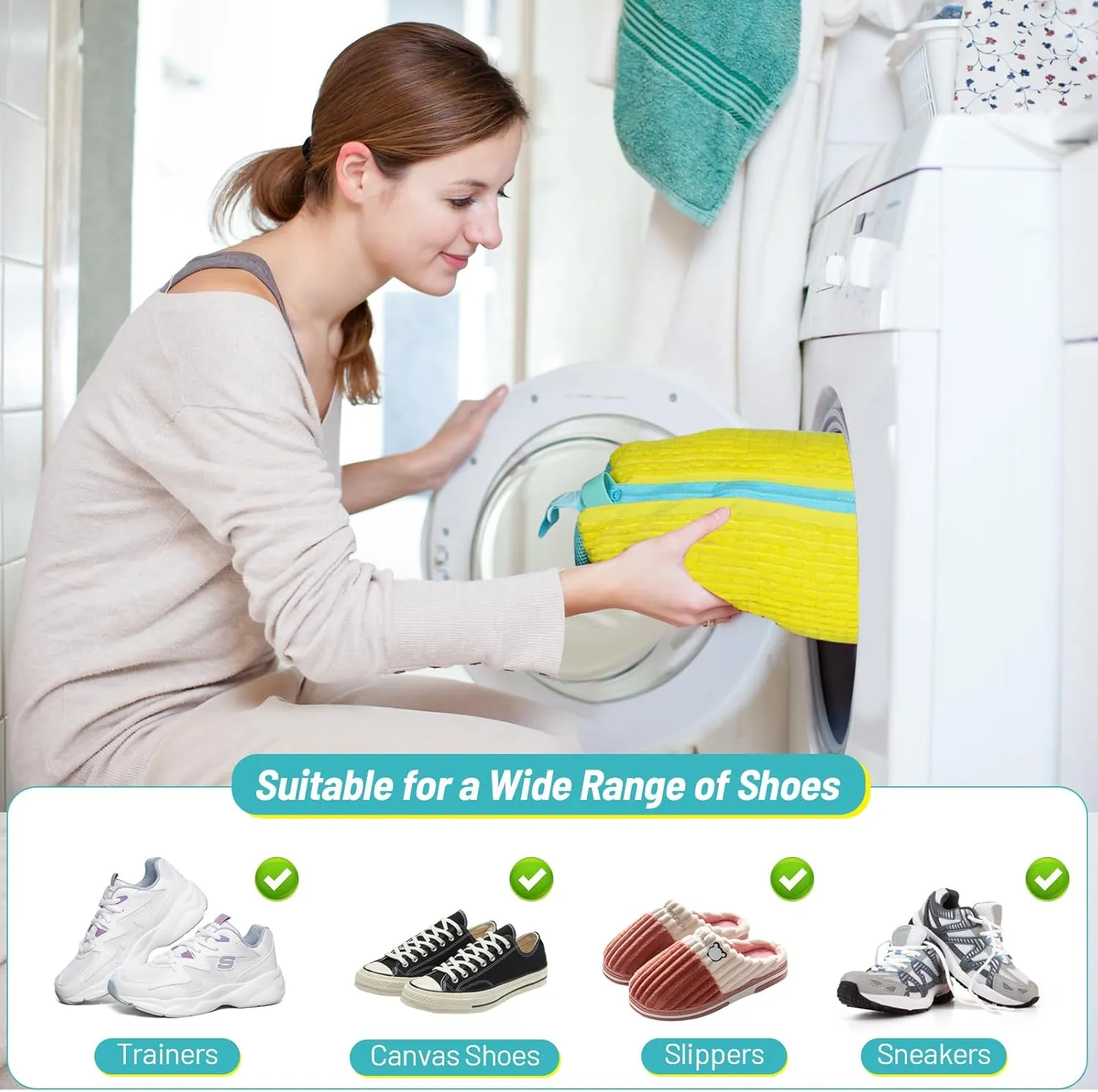RoyaleGlow Sneaker Cleaner Bag for Effortless Shoe Care