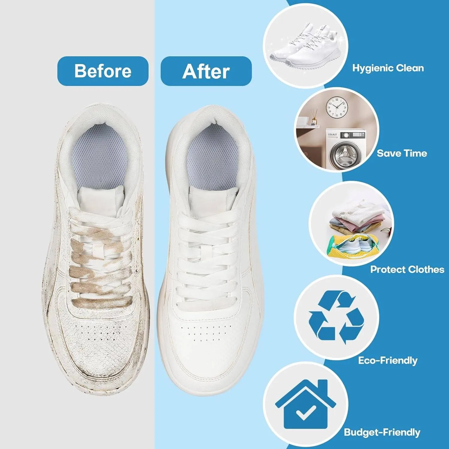 RoyaleGlow Sneaker Cleaner Bag for Effortless Shoe Care