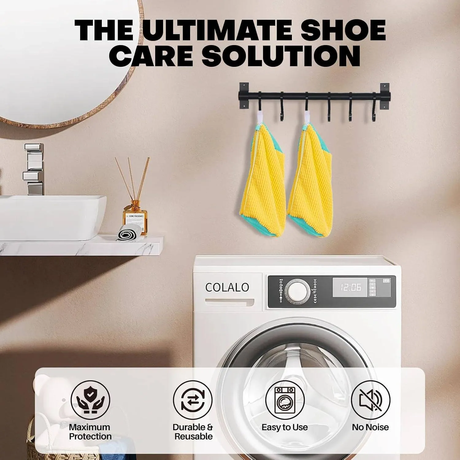 RoyaleGlow Sneaker Cleaner Bag for Effortless Shoe Care