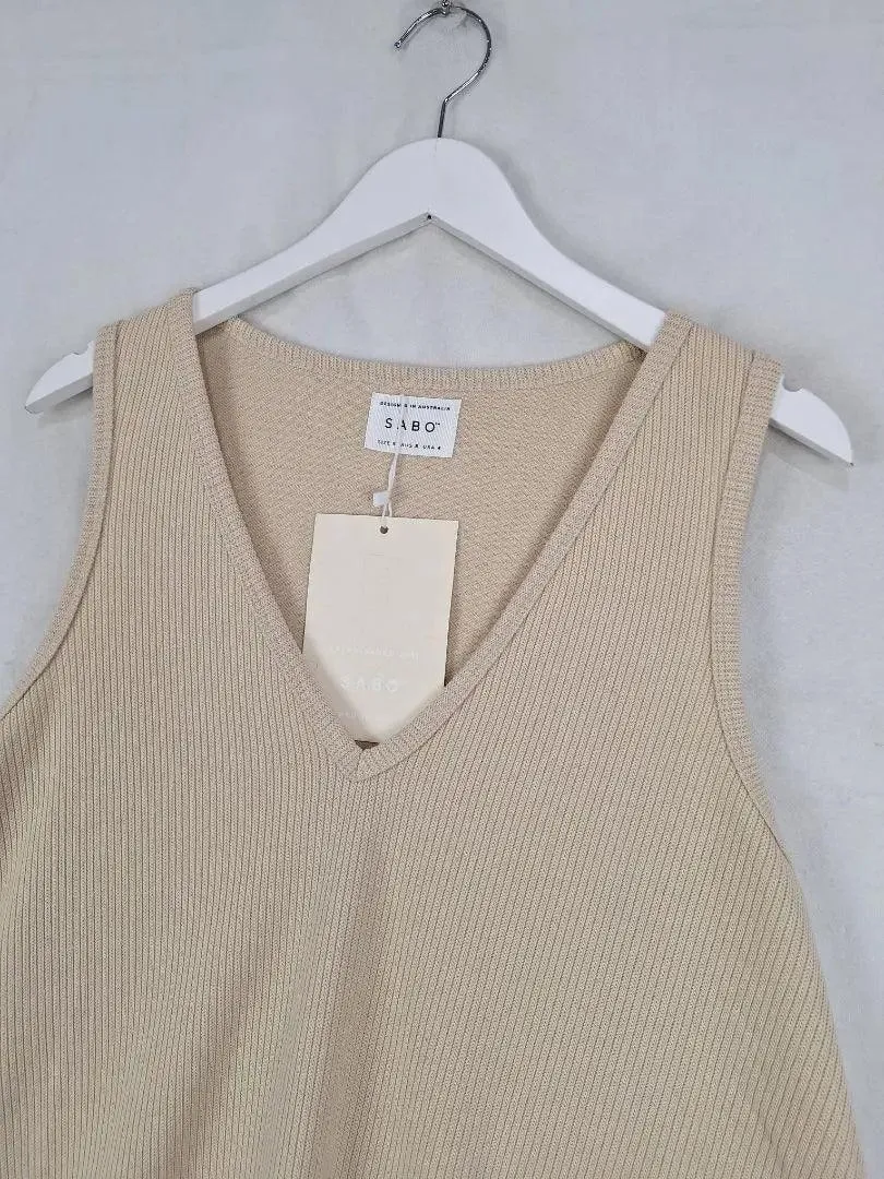 Sabo Soft Fawn Lana Top Size S