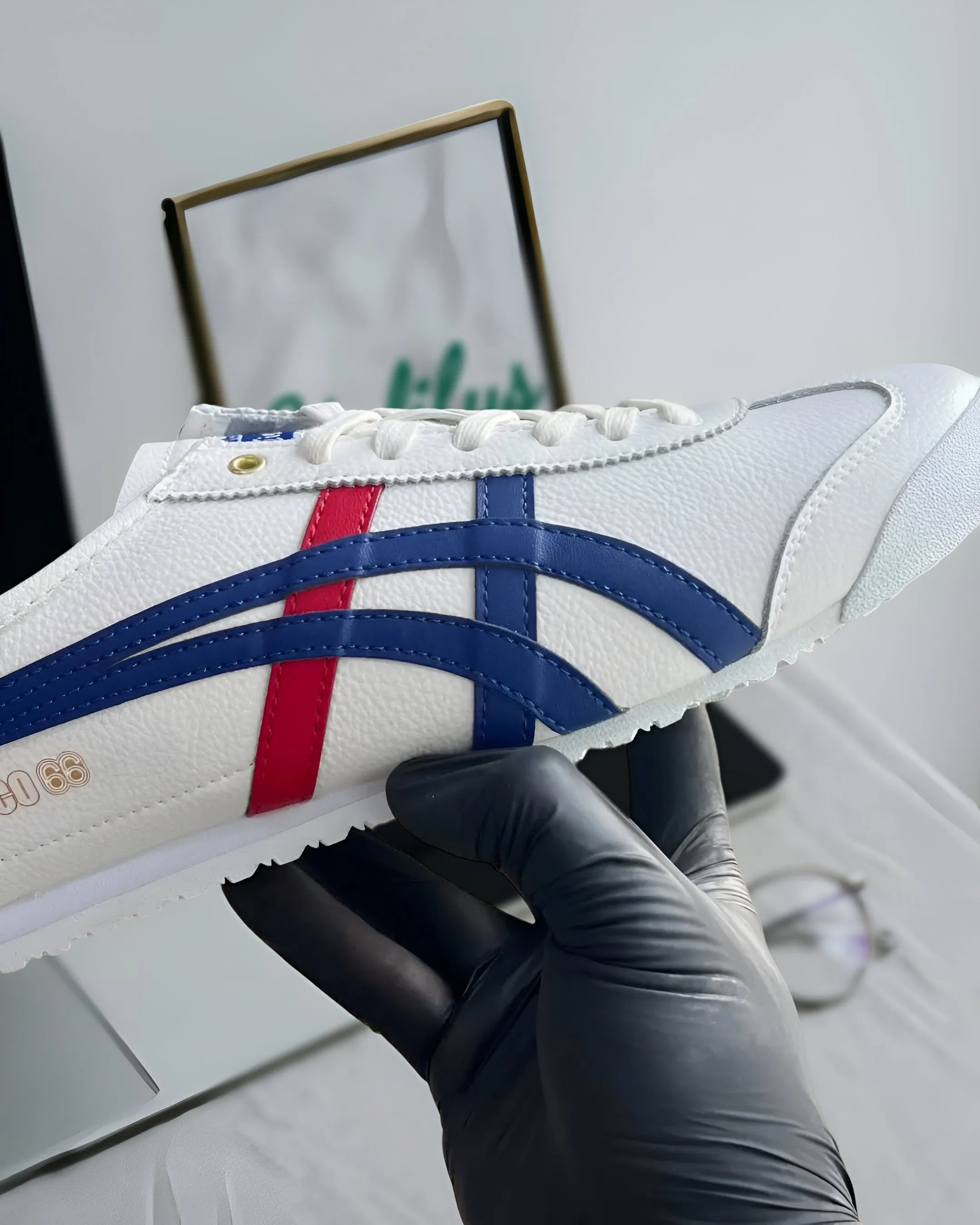 Safe transactions TIGER MEXICO ONITSUKA RED WHITE BLUE DARK 66 Free international delivery GOLD