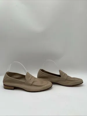 Saks Fifth Avenue Men's Leather Penny Loafers Tan Size 8 - Very Good