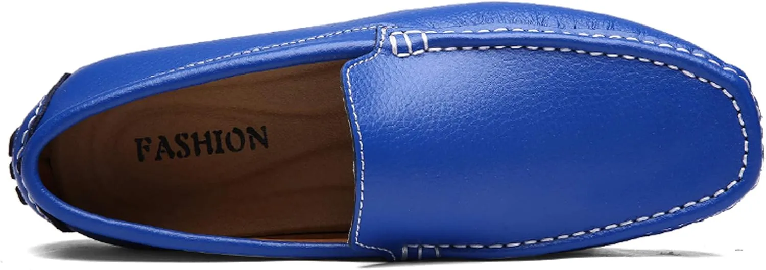 Santimon Mens Casual Loafer Slip-on Moccasin Boat Shoes Flat Driving Shoes