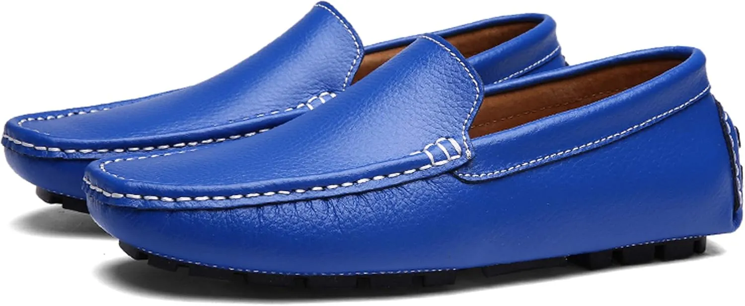 Santimon Mens Casual Loafer Slip-on Moccasin Boat Shoes Flat Driving Shoes