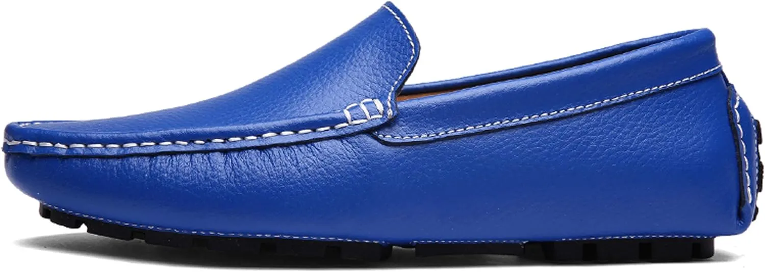 Santimon Mens Casual Loafer Slip-on Moccasin Boat Shoes Flat Driving Shoes