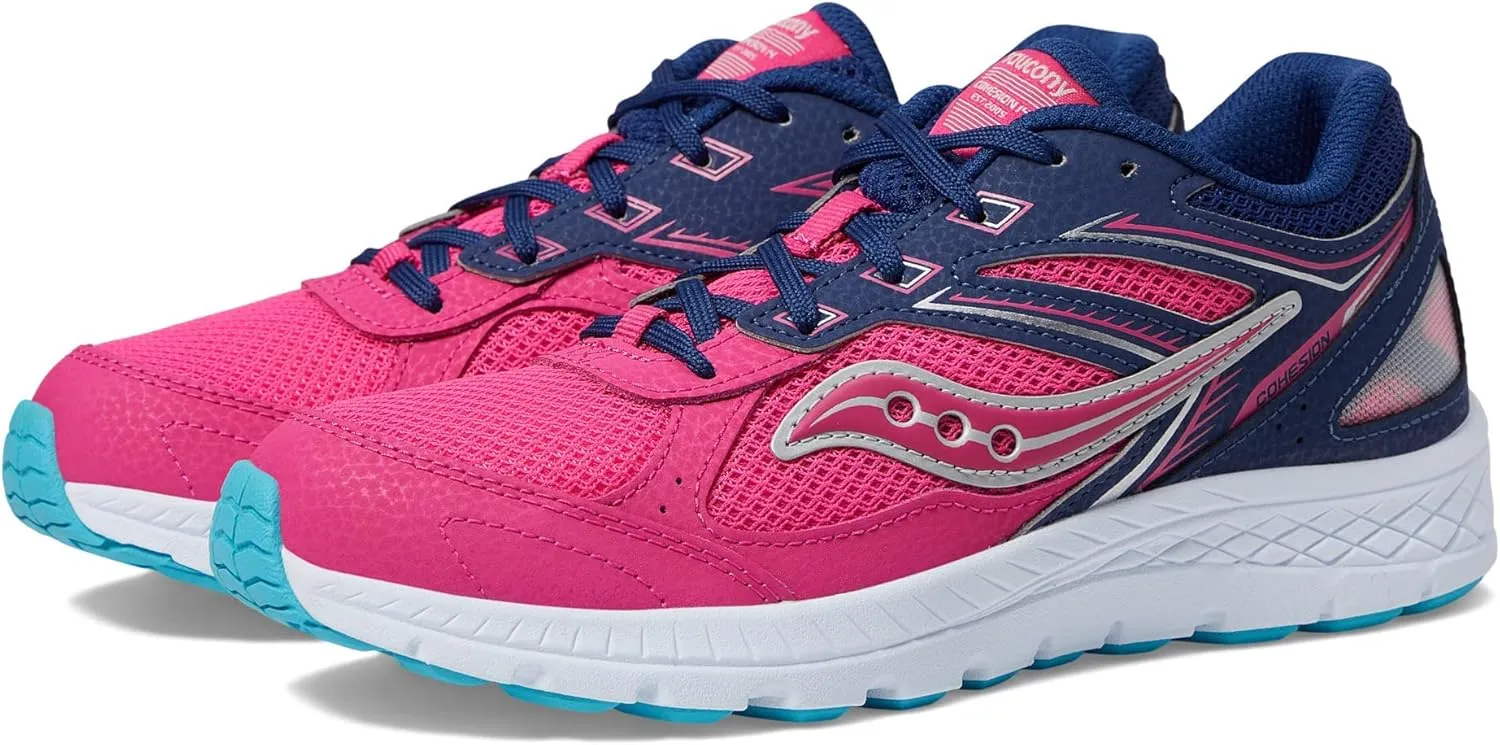 Saucony Unisex-Child Cohesion 14 Lace to Toe Running Shoe