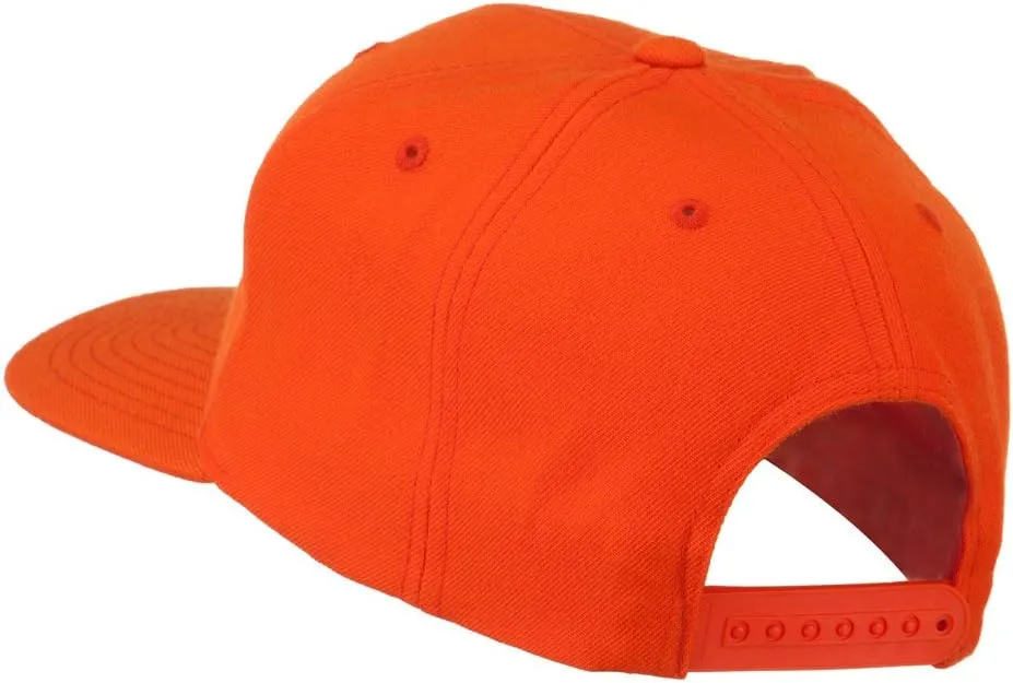 Script Diamond Embroidered Flat Bill Cap
