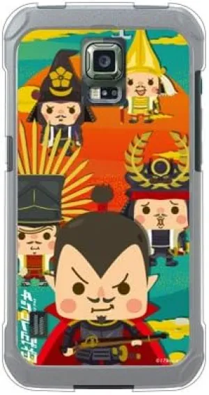 SECOND SKIN CHOICOLE Warlords Fubu Tenka (Soft TPU Clear) Design by Takahiro Inaba, for Galaxy S5 Active SC-02G/docomo DSC02G-TPCL-705-J462