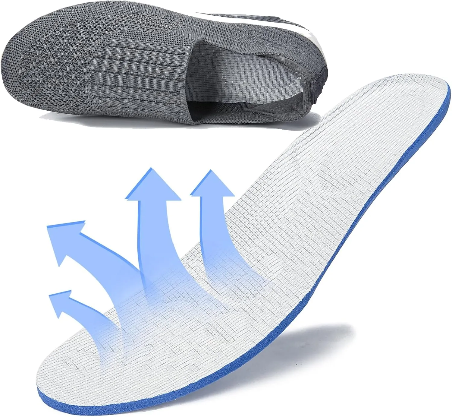 Semshedy Women Nurse Shoes Orthopedic Platform Nursing Sneakers Air Cushion Diabetic Walking Wedge Sneaker