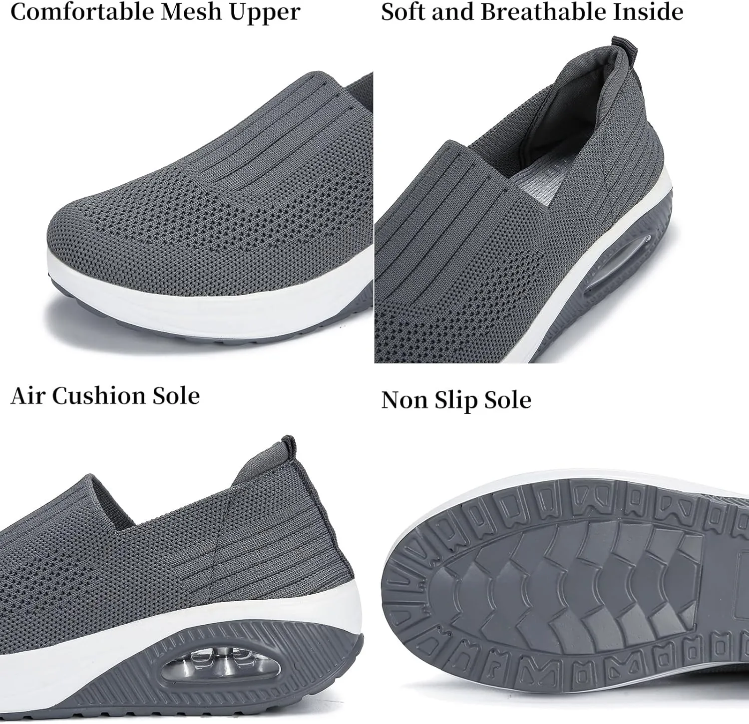 Semshedy Women Nurse Shoes Orthopedic Platform Nursing Sneakers Air Cushion Diabetic Walking Wedge Sneaker