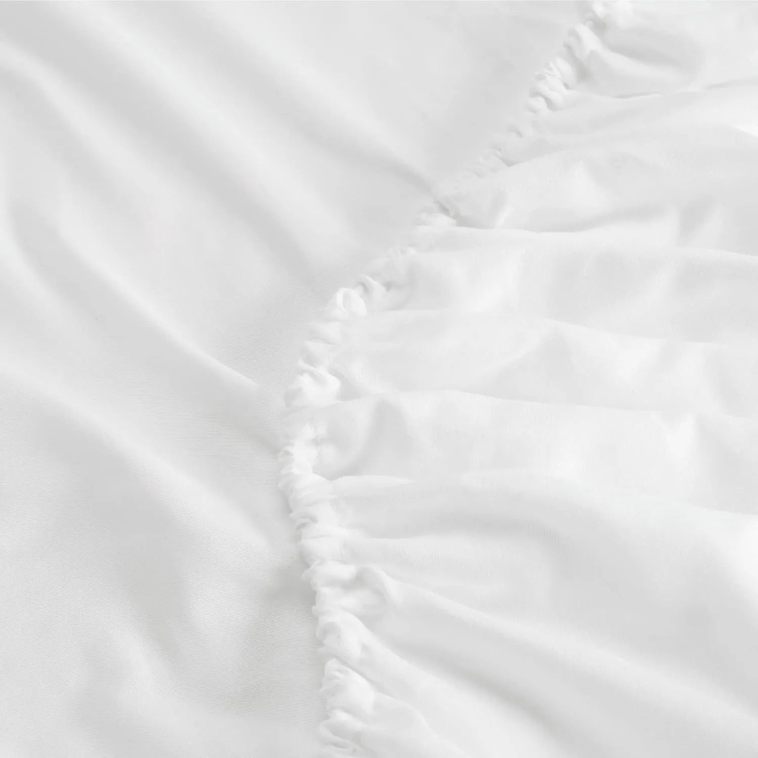 Serta Simply Clean Super Soft Hypoallergenic Stain Resistant Deep Pocket 3 Pieces Solid Bed Sheet Set, Twin, White