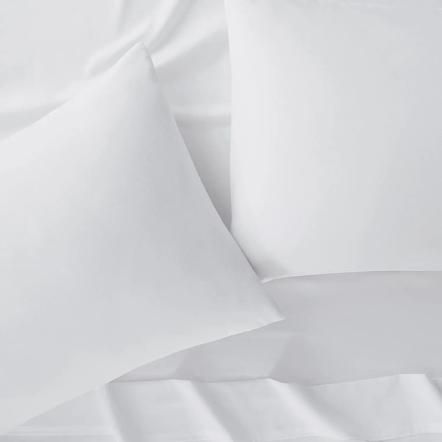 Serta Simply Clean Super Soft Hypoallergenic Stain Resistant Deep Pocket 3 Pieces Solid Bed Sheet Set, Twin, White