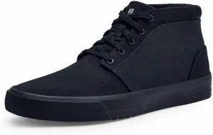 Shoes for Crews Cabbie II, Unisex Slip Resistant Work Shoes, Black, Size 10.5/12