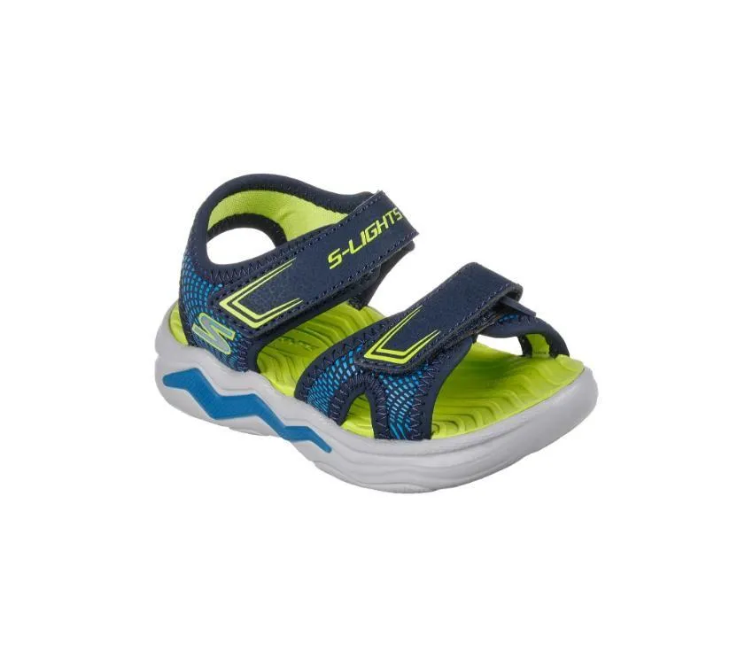 Skechers Kids S Lights Erupters 4 Sandal Navy/Blue
