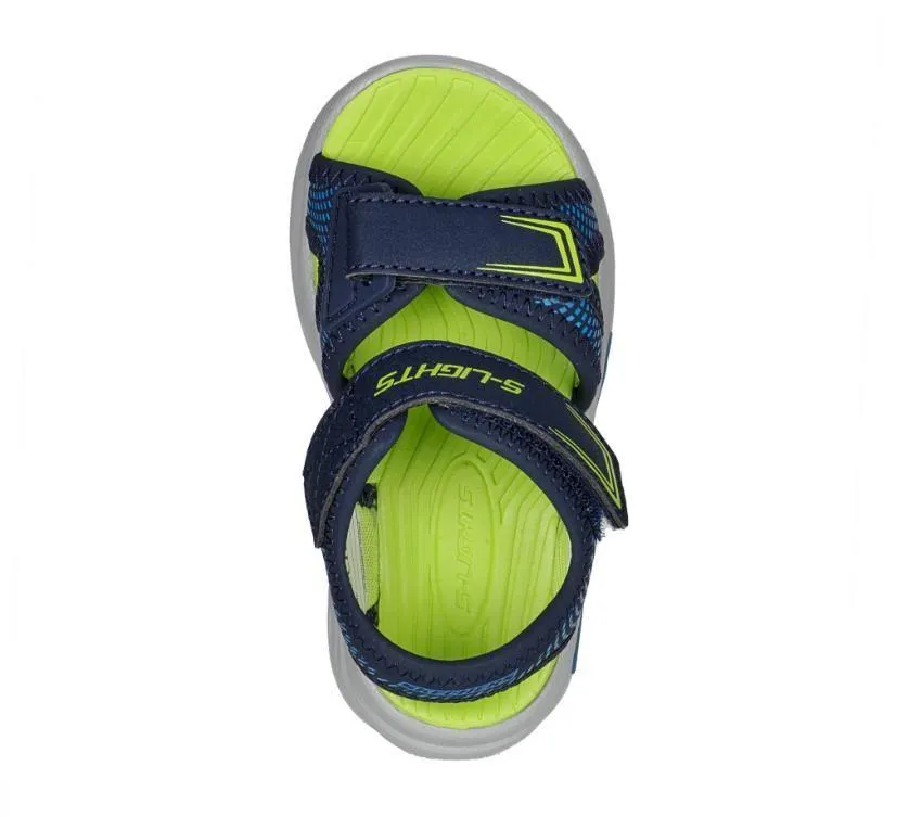 Skechers Kids S Lights Erupters 4 Sandal Navy/Blue