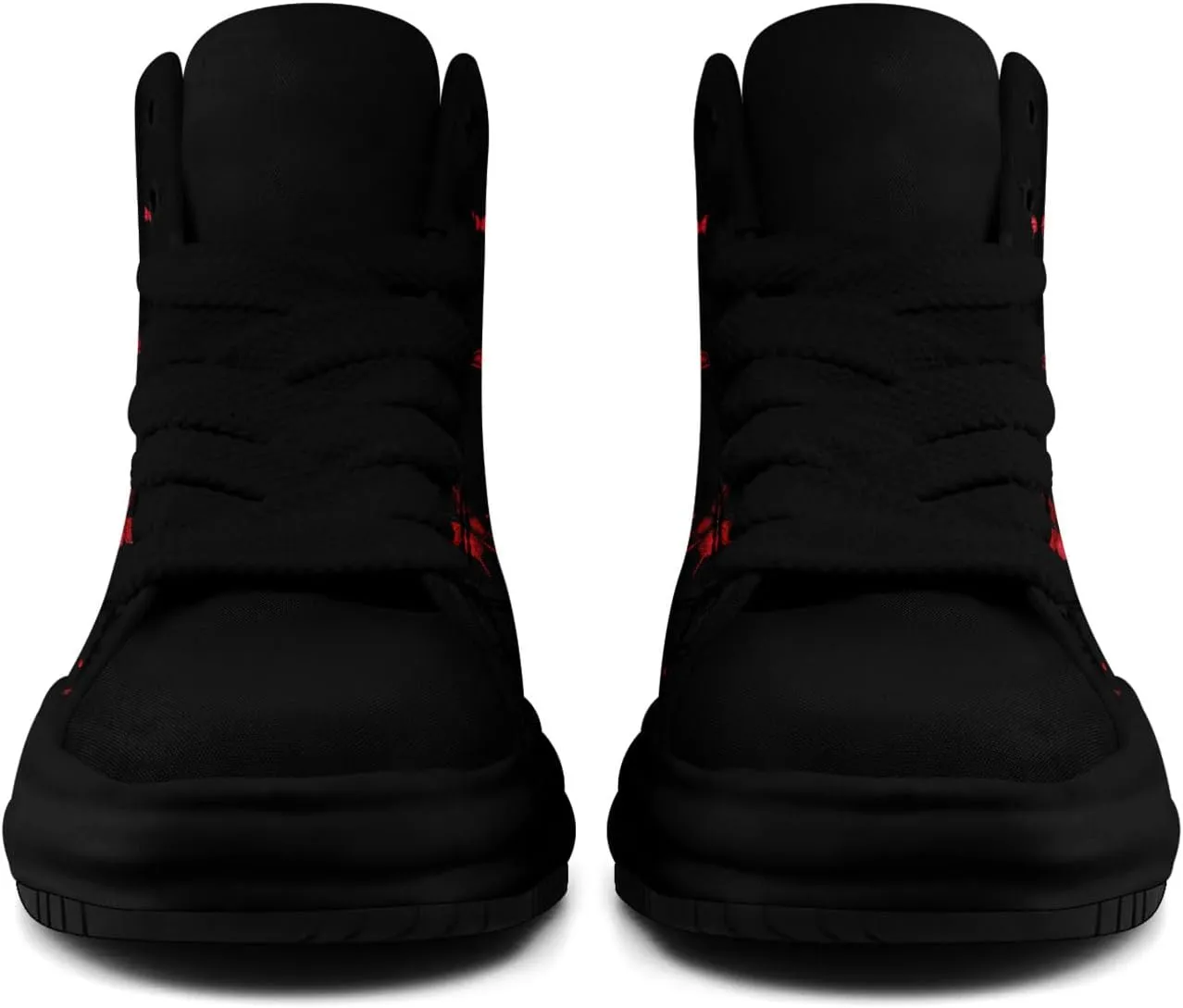 Skull High-Top Canvas Sneakers for Men Women Casual Comfortable Skateboarding Shoes, Gothic Design,Non-Slip Tennis Sneaker