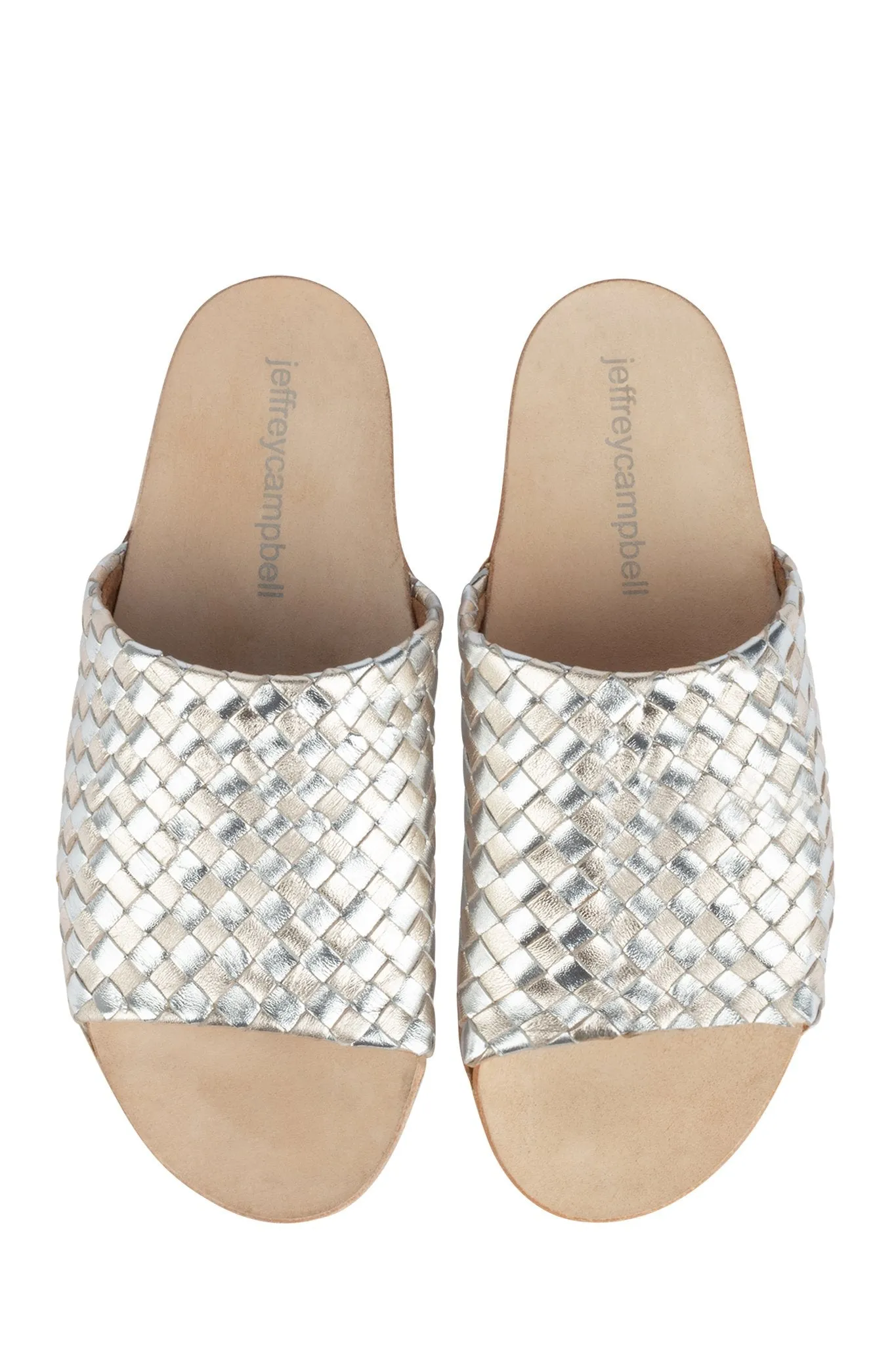 Slide Slip Gold Jeffrey Mule PRESADA Sandals Flat Tech-savvy Mule Silver Campbell Touch-sensitive on