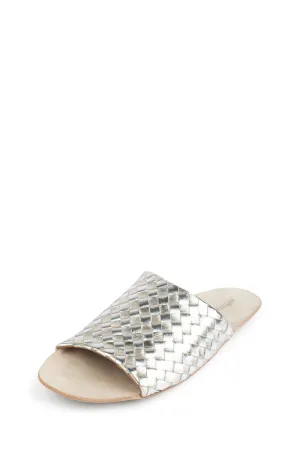 Slide Slip Gold Jeffrey Mule PRESADA Sandals Flat Tech-savvy Mule Silver Campbell Touch-sensitive on