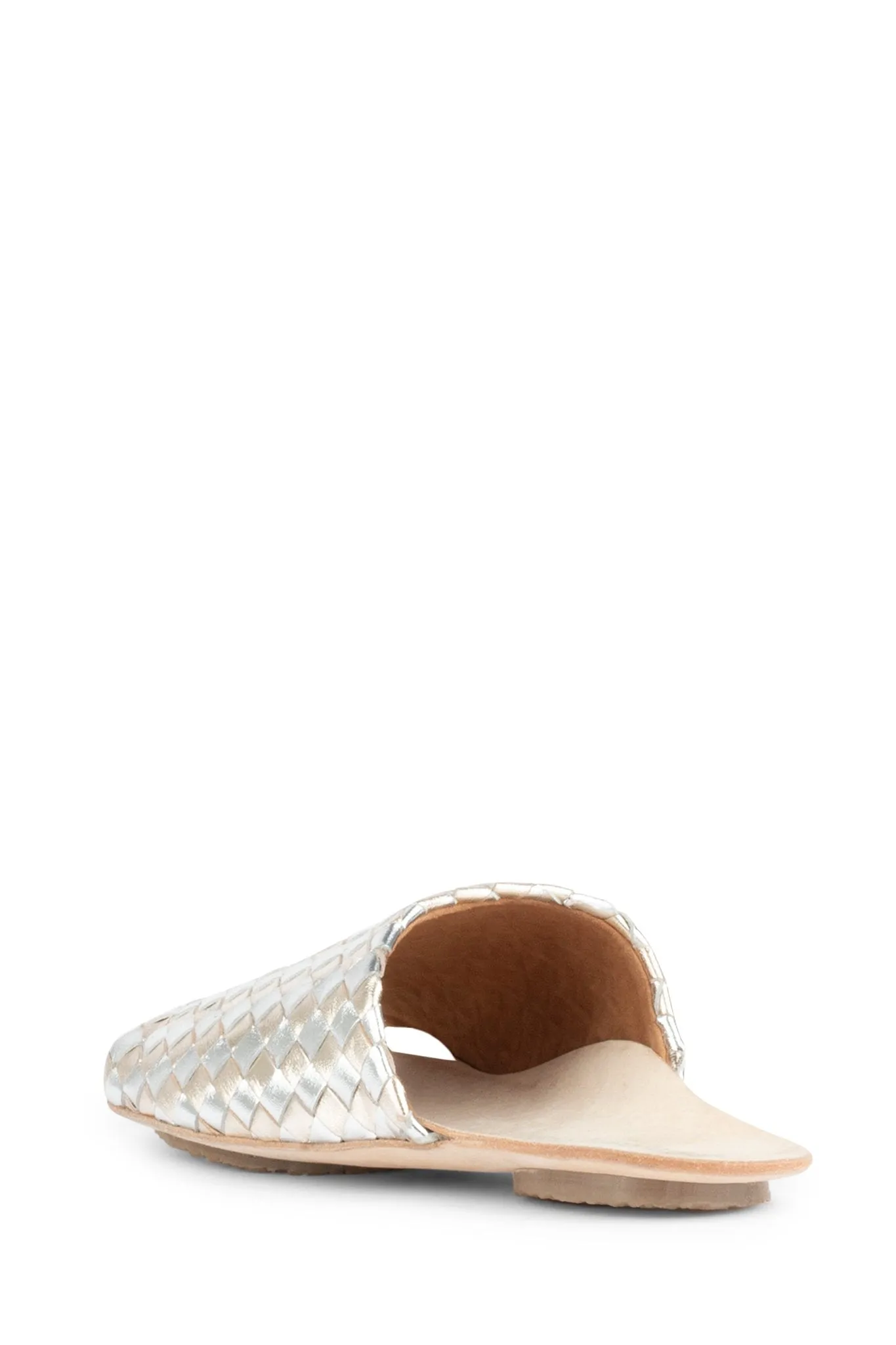 Slide Slip Gold Jeffrey Mule PRESADA Sandals Flat Tech-savvy Mule Silver Campbell Touch-sensitive on