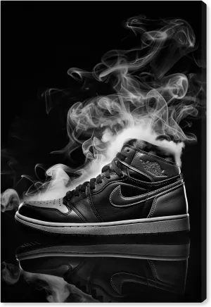 Smoking Sneaker Style Canvas Black and White Art Prints by Notoriart, Gallery Wrapped, 10" x 15"