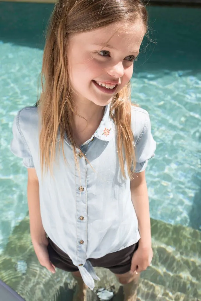 Soft Denim Blouse