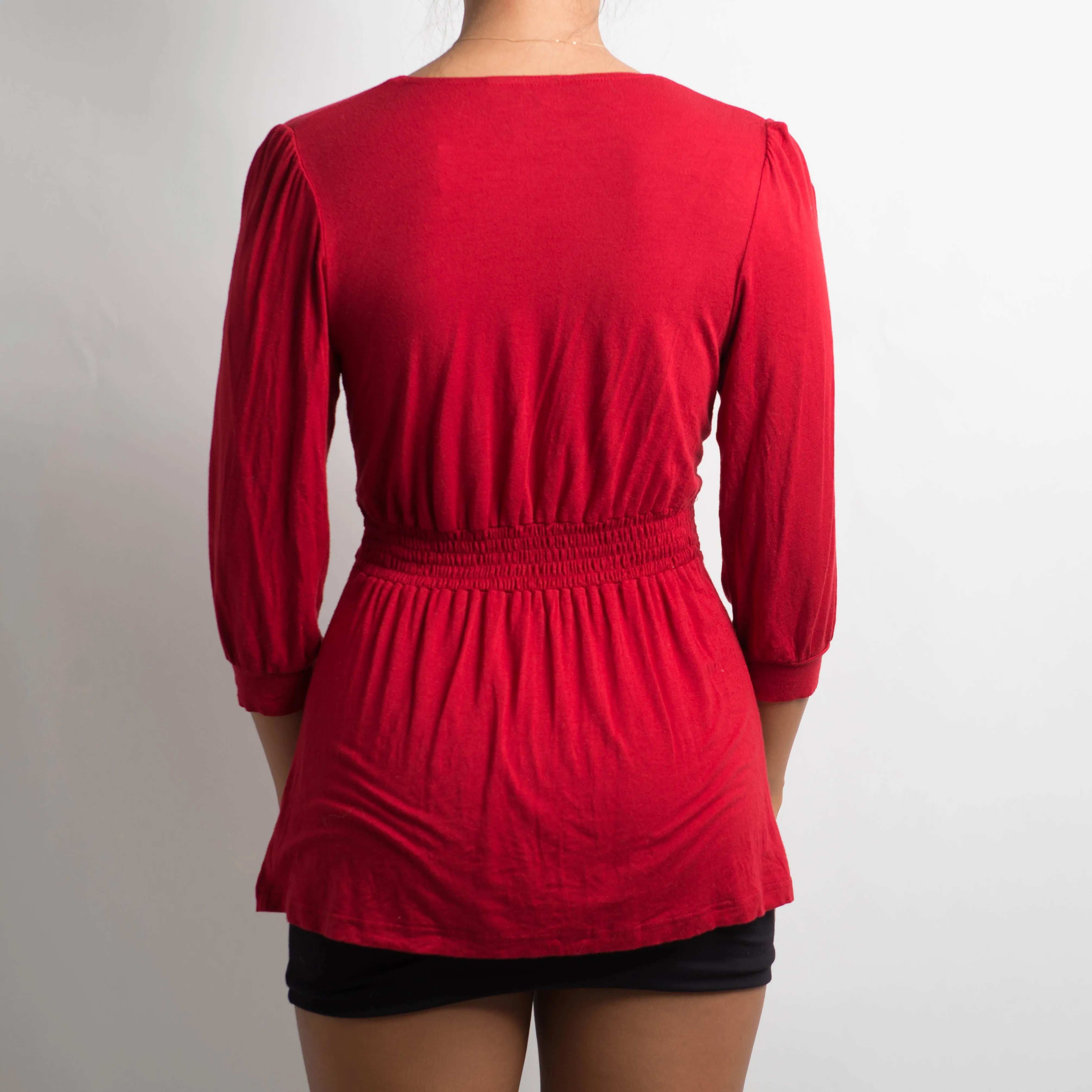 SOFT RED BABYDOLL TOP