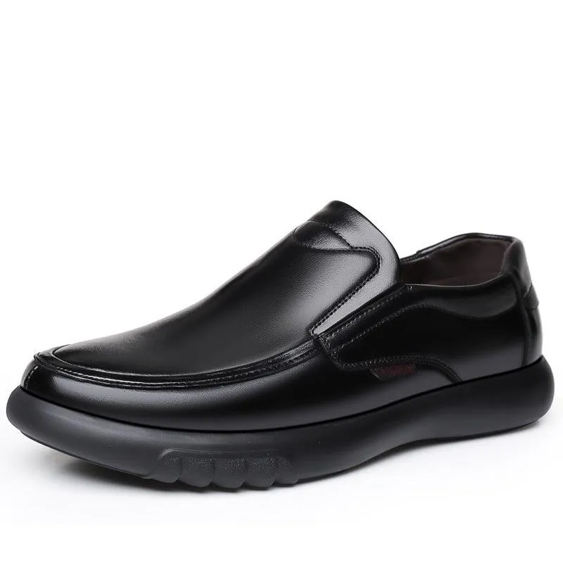 Soft-soled Soft Leather Non-slip Shoes For The Elderly