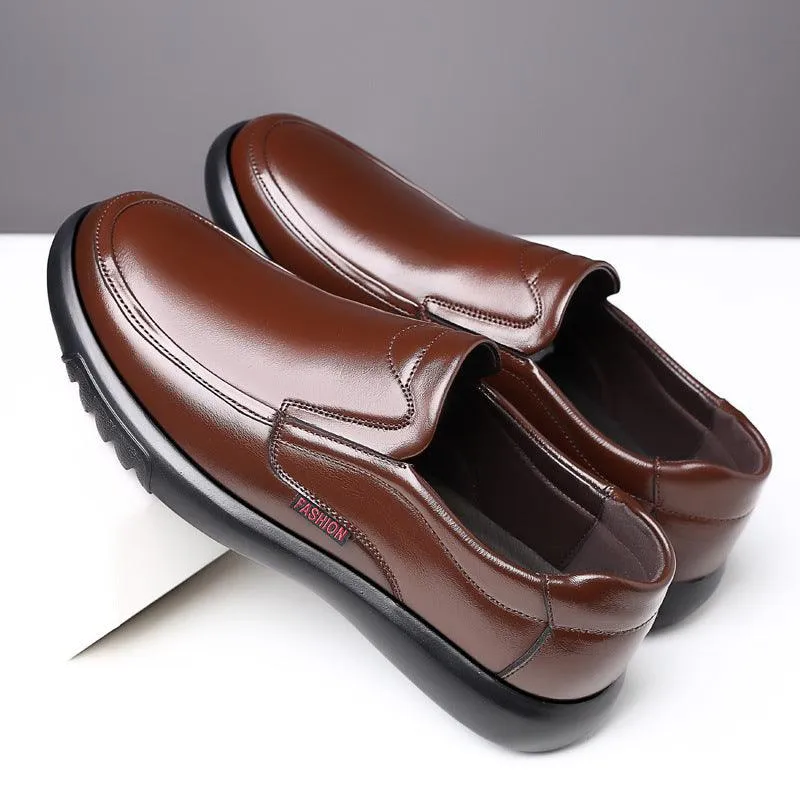 Soft-soled Soft Leather Non-slip Shoes For The Elderly