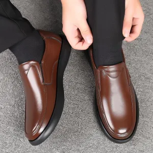 Soft-soled Soft Leather Non-slip Shoes For The Elderly