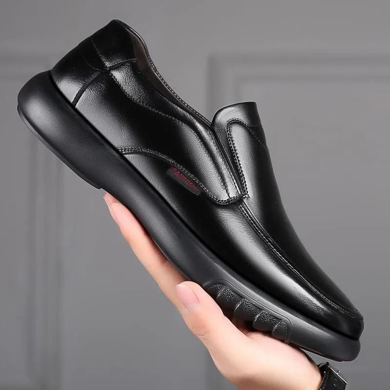 Soft-soled Soft Leather Non-slip Shoes For The Elderly