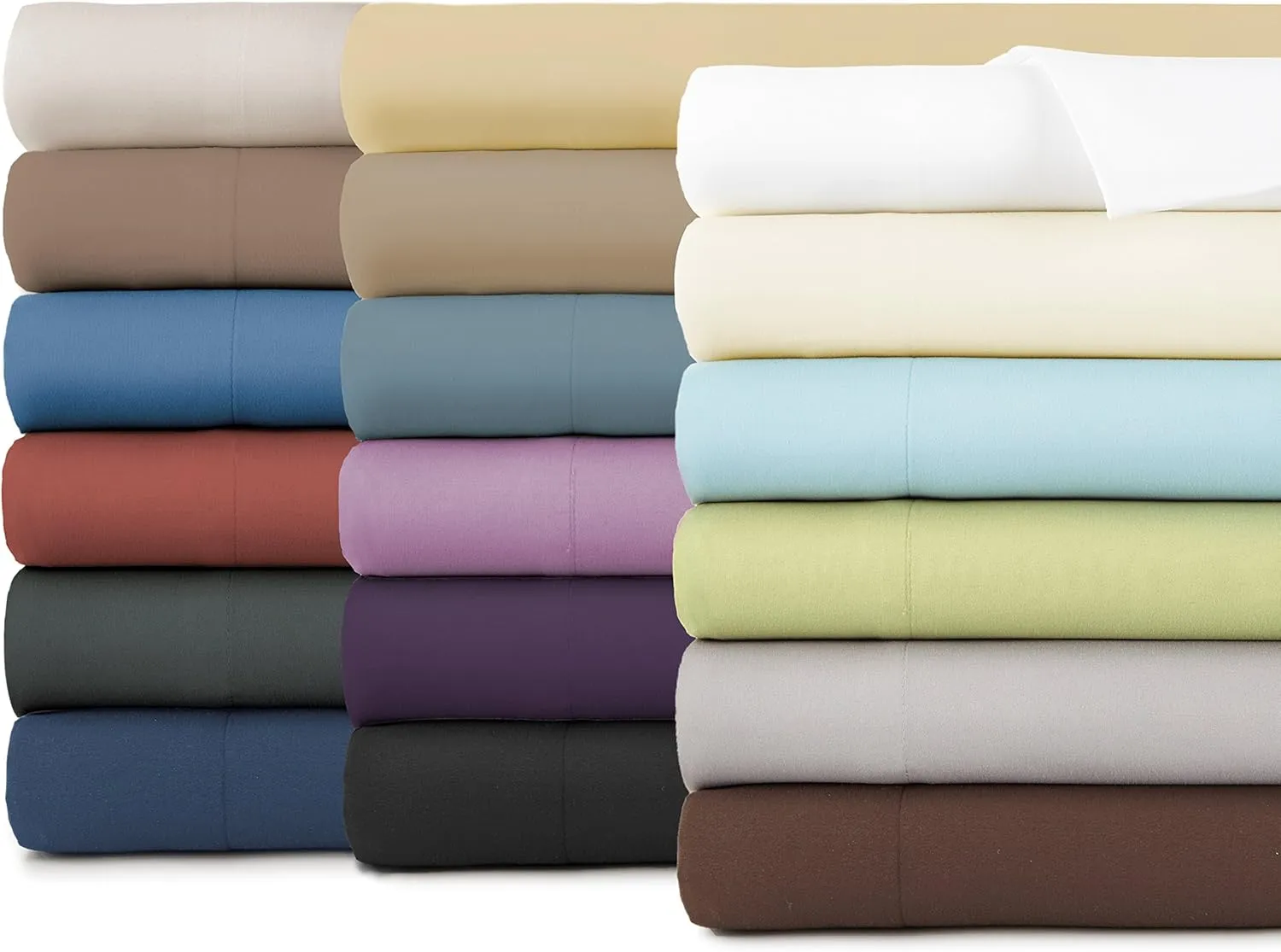 Southshore Fine Living, Inc. King Flat Sheets Only, Oversized Flat Sheet, 132" x 110" Hotel Quality Bedding, California/King Top Sheet Stays Tucked on Toppers, Pillow Tops - Coronet Blue Sheets