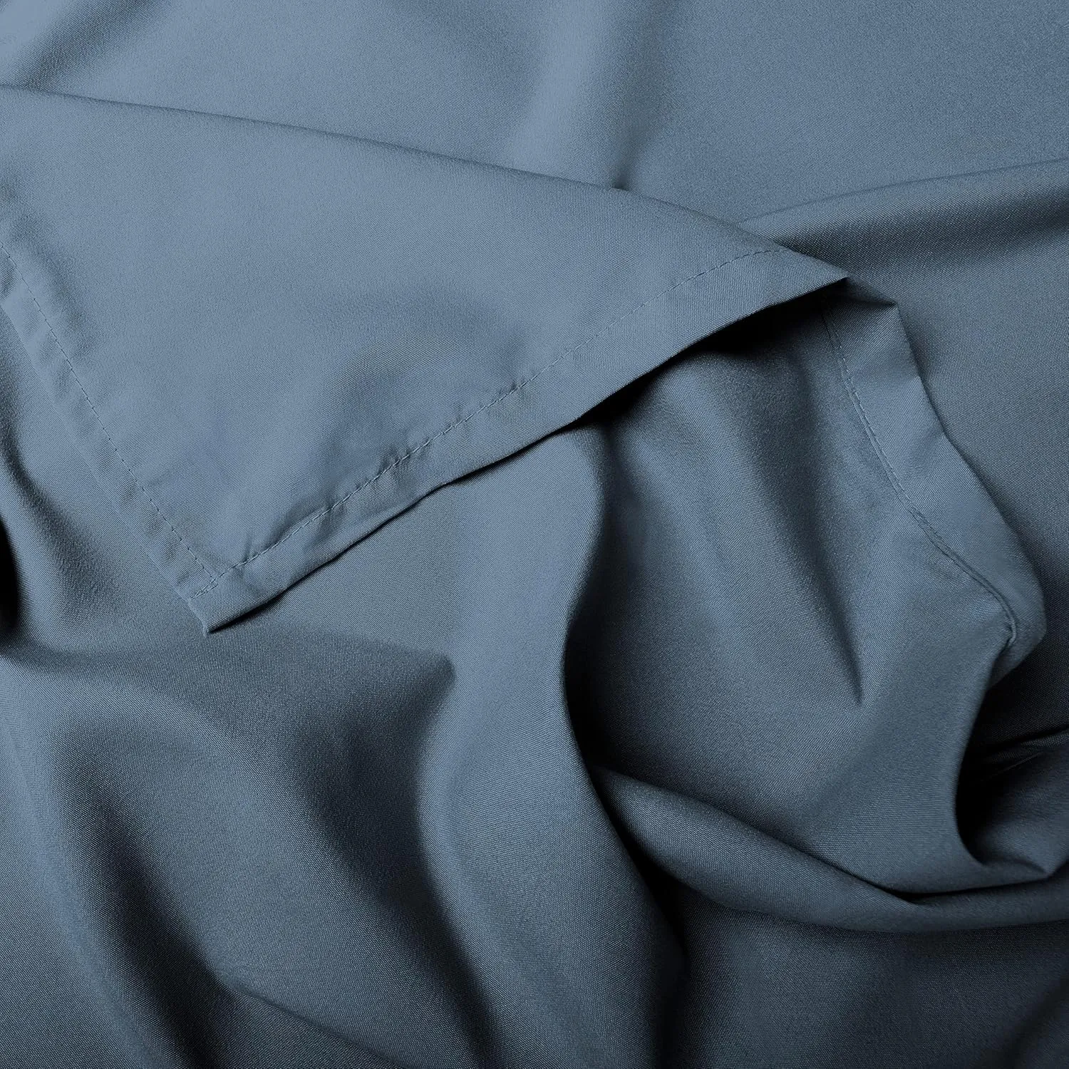 Southshore Fine Living, Inc. King Flat Sheets Only, Oversized Flat Sheet, 132" x 110" Hotel Quality Bedding, California/King Top Sheet Stays Tucked on Toppers, Pillow Tops - Coronet Blue Sheets