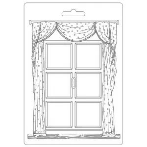Stamperia -  Texture Impression - Soft Mould A5 -  Daydream Window*
