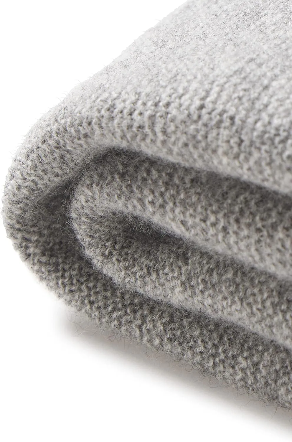 State Cashmere Luxe Scalloped Hem Lightweight Throw Blanket 100% Pure Cashmere Ultra Soft Accent Blanket for Couch, Sofa, & Bed (Pale Charcoal, 40"x30")