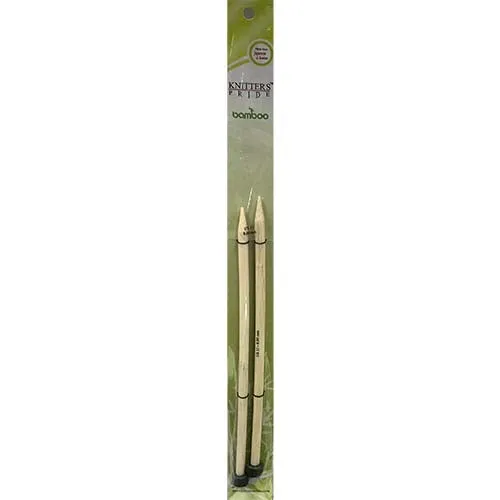 Straight Needles 25cm KP Bamboo