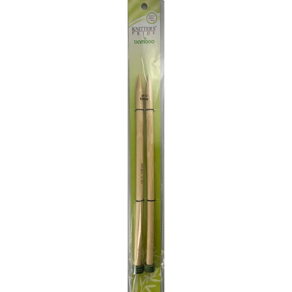 Straight Needles 25cm KP Bamboo