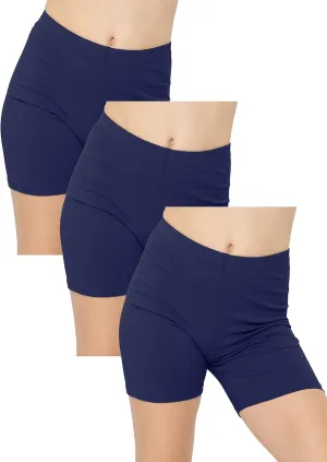 STRETCH IS COMFORT Girl's Cotton Biker Shorts | 3 Pack | Size 4-16 |