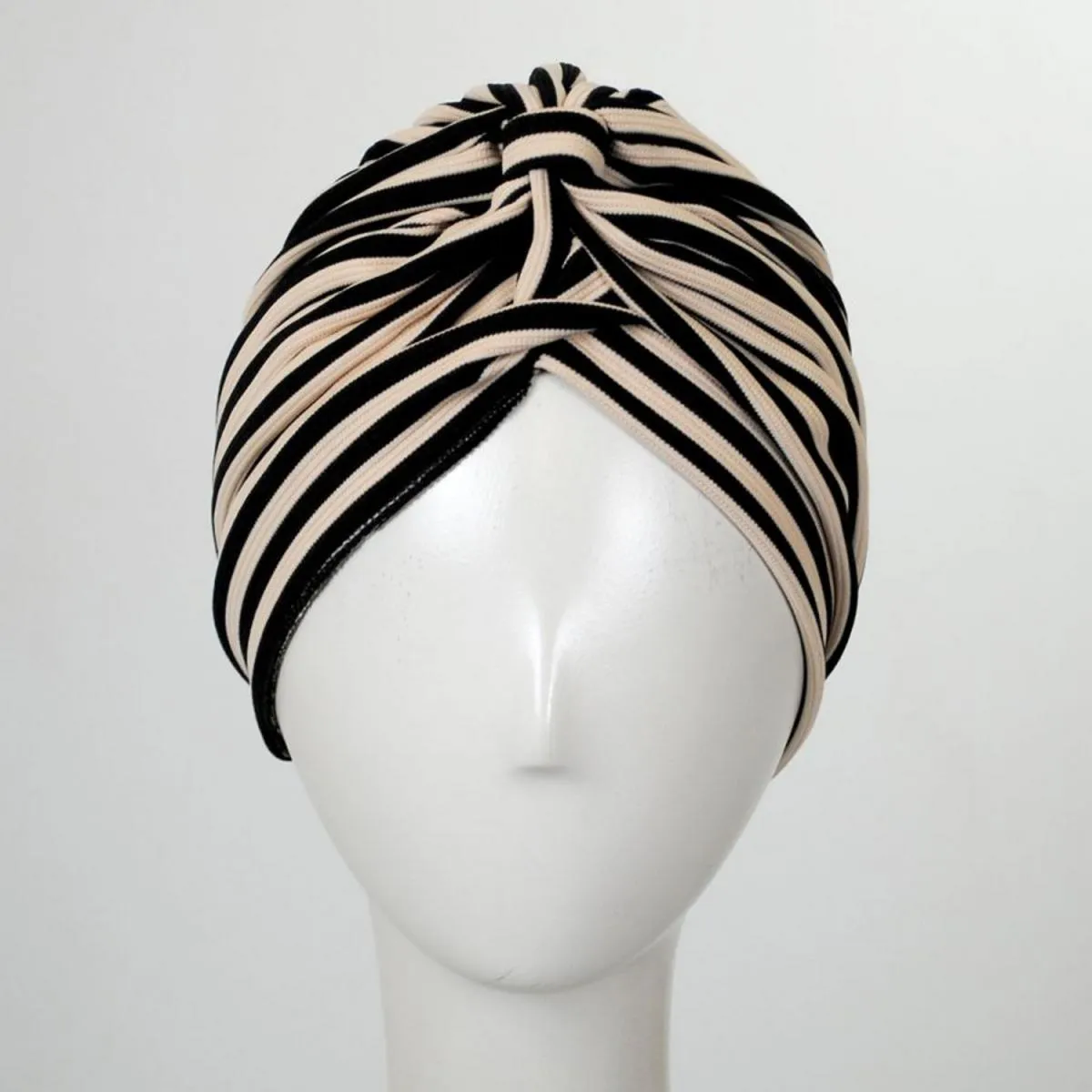 Striped Soft Poly Turban